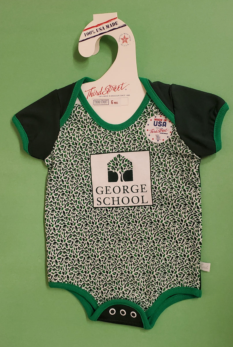 Baby Onesie/Diaper Shirt w/ Leaves School