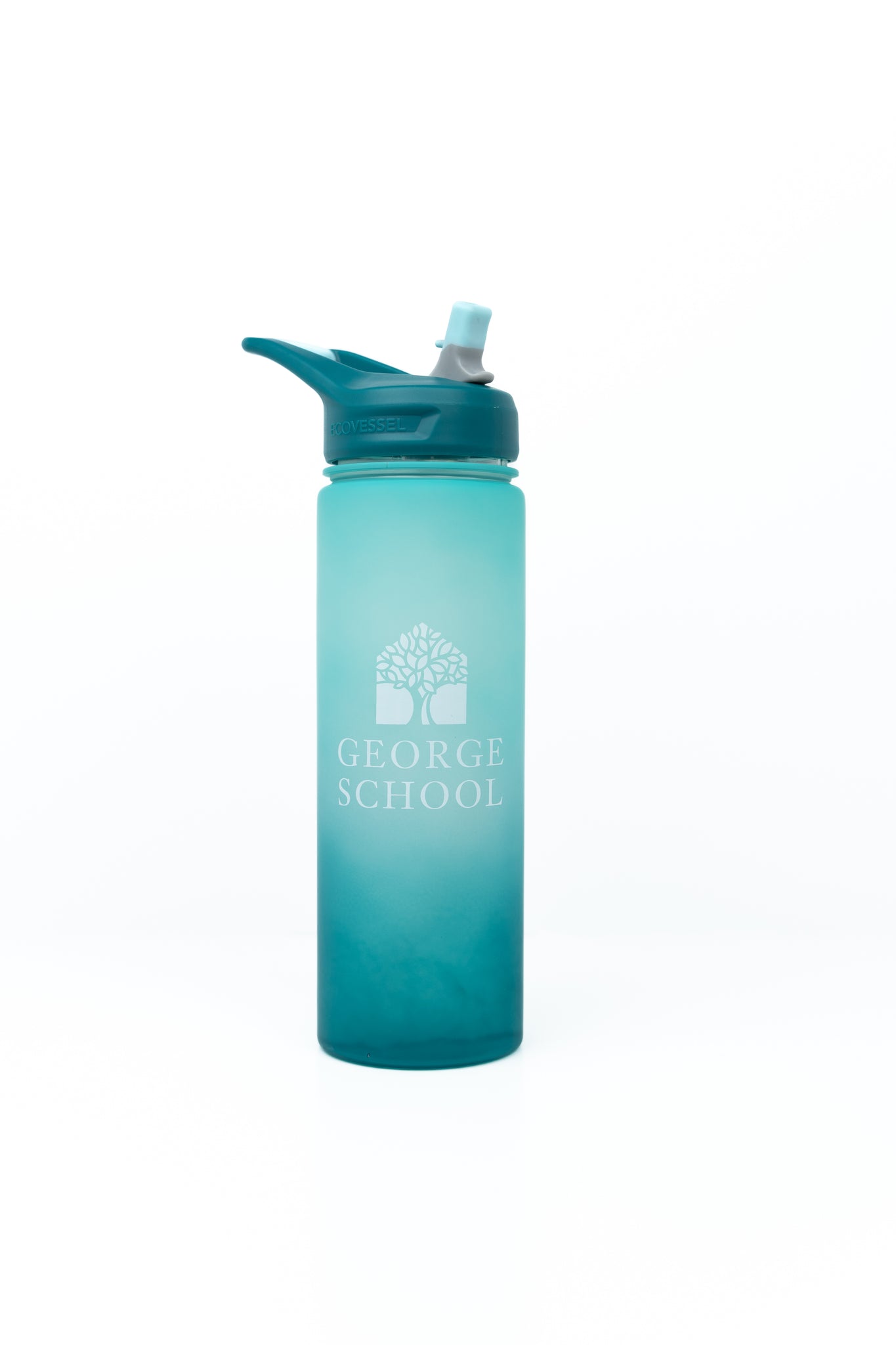 EcoVessel Ombre Sea Green Water Bottle. 24oz - BPA Free