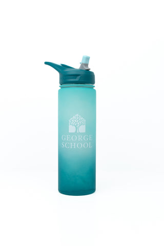 EcoVessel Ombre Sea Green Water Bottle. 24oz - BPA Free