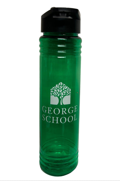 Green Plastic Water Bottle. 32oz.